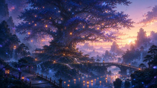 Ancient Sky Tree — ChatGPT, Claude & Gemini theme preview